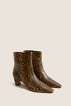 Pecan Brown Snake Dellia Boots