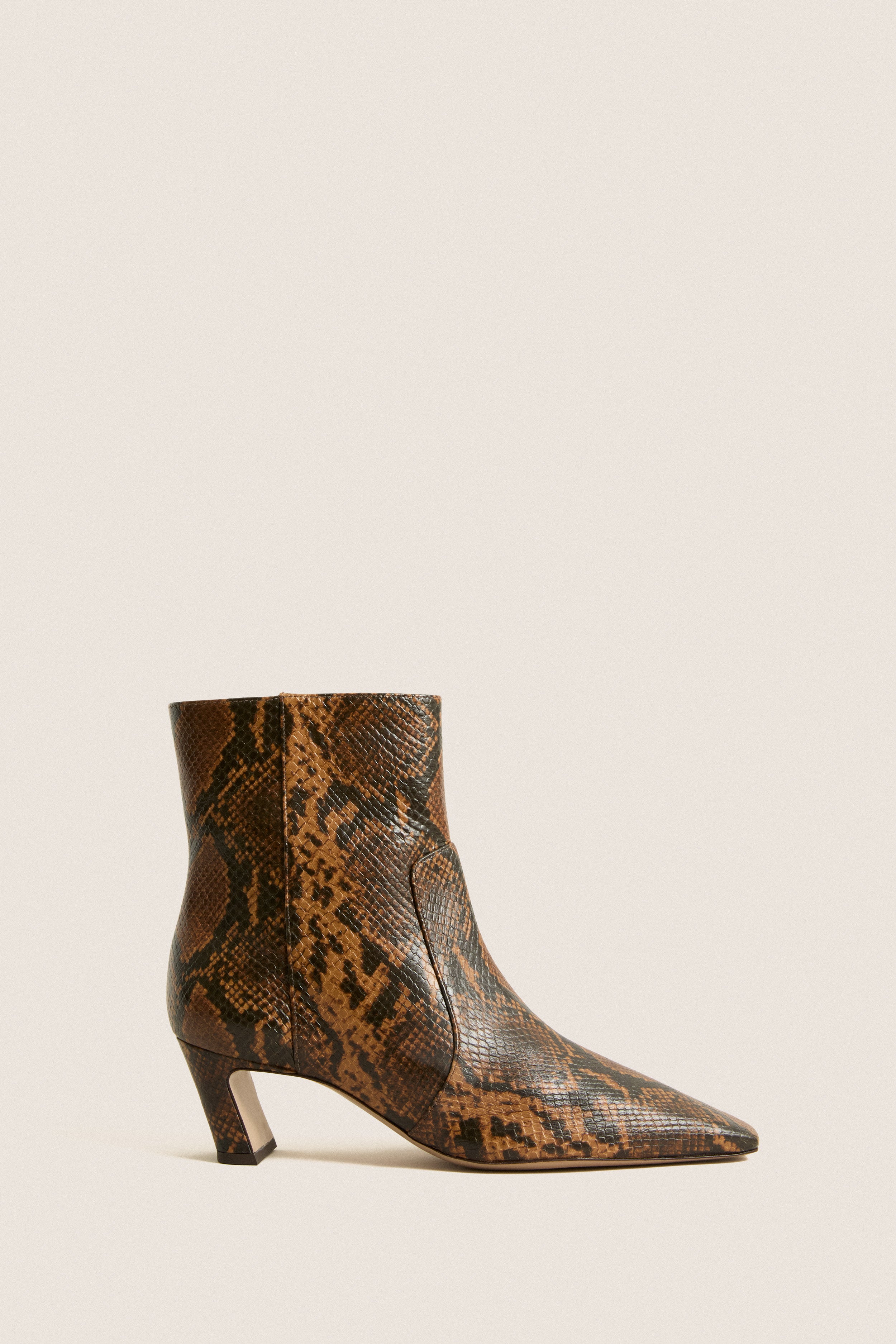 Pecan Brown Snake Dellia Boots
