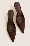 Exclusive Maplewood Suede Julie Heels