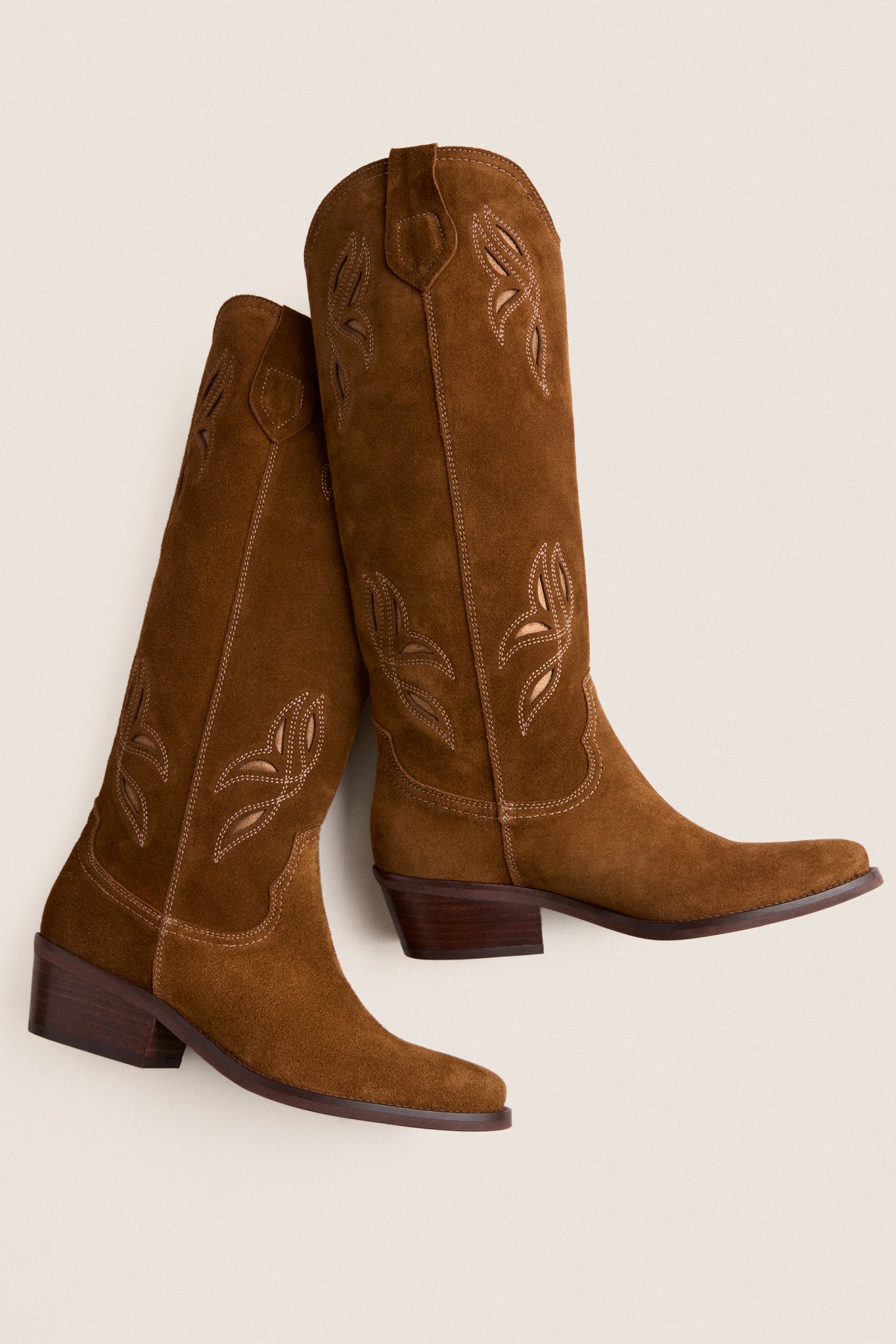 Blanca Fern Cut Out Suede Boots