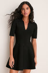Black Knit Maribelle Mini Dress