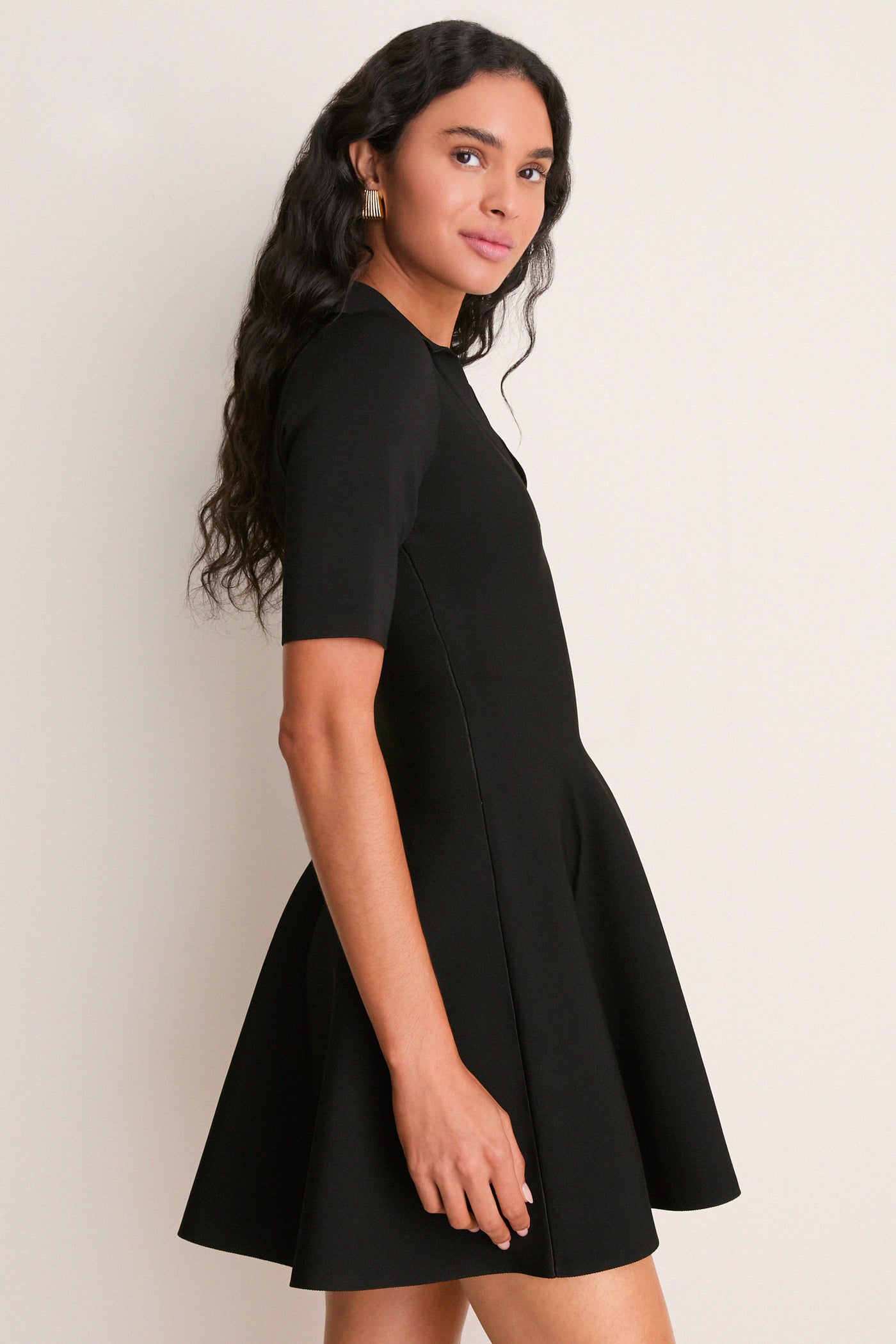 Black Knit Maribelle Mini Dress