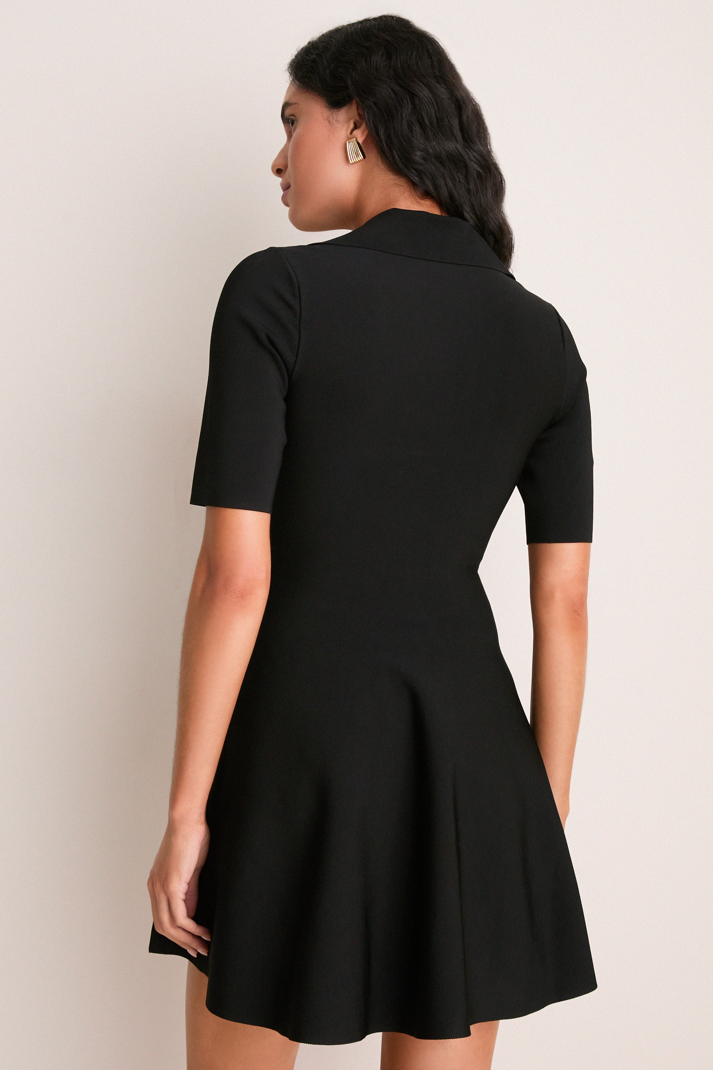 Black Knit Maribelle Mini Dress