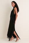 Black Lace Miriam Midi Dress