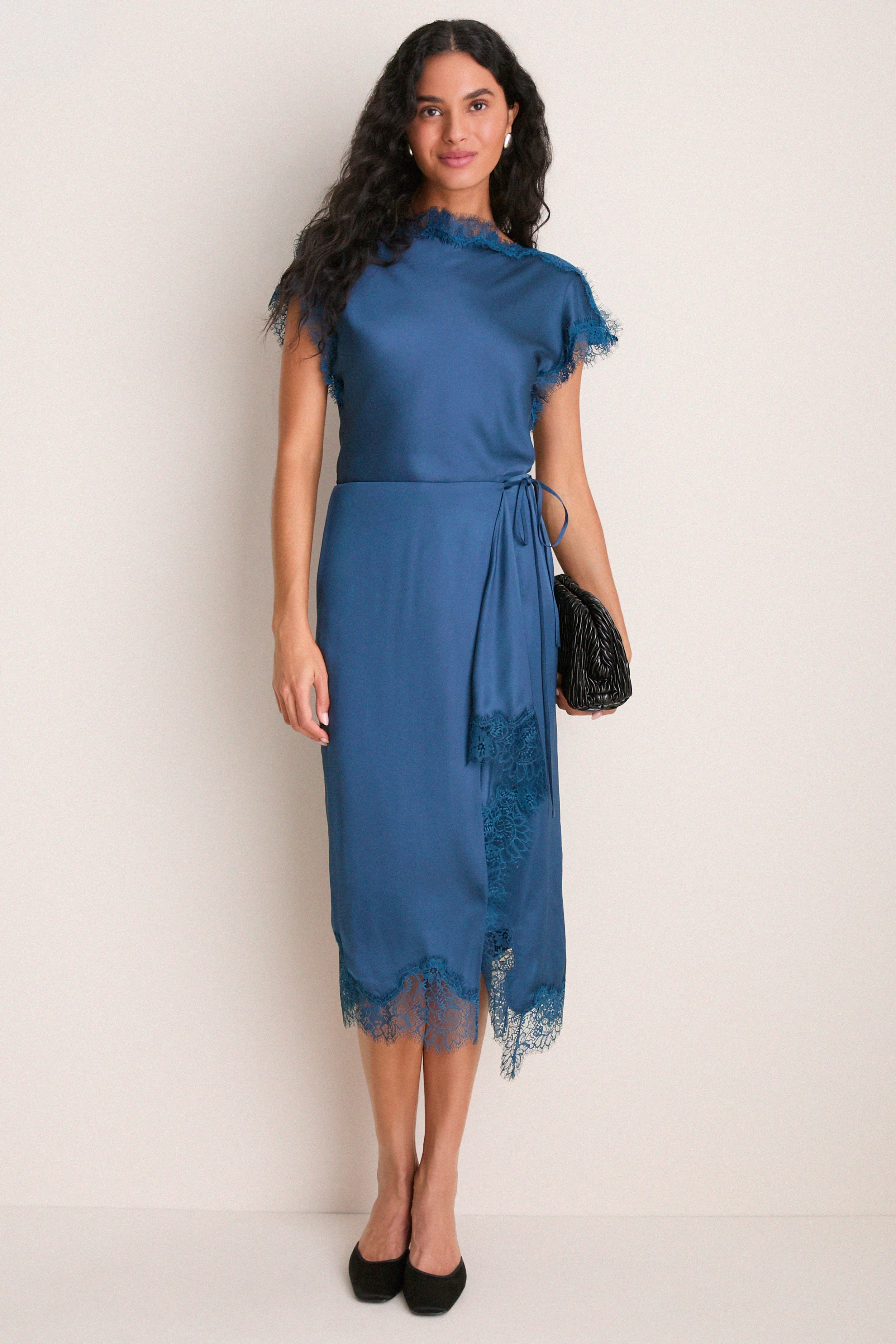Ash Blue Bree Midi Skirt