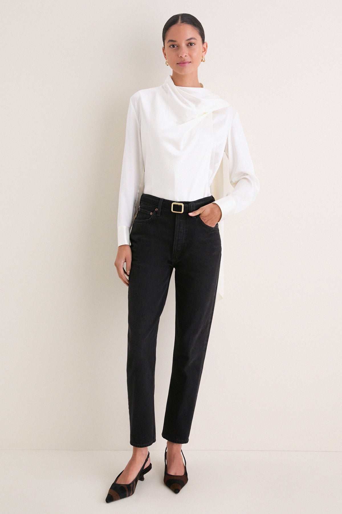 Off White Nadine Top