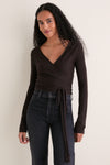 Ganache Emma Wrap Sweater