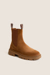 Brown Chelsea Wool Boots