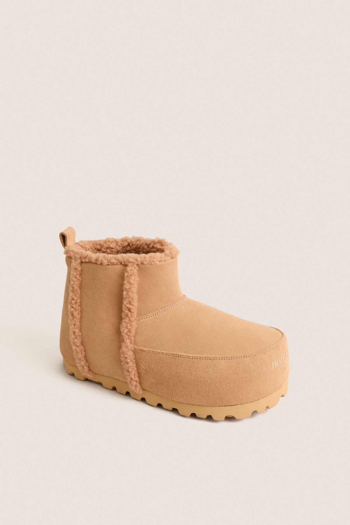 Beige Cozy Ankle Boots