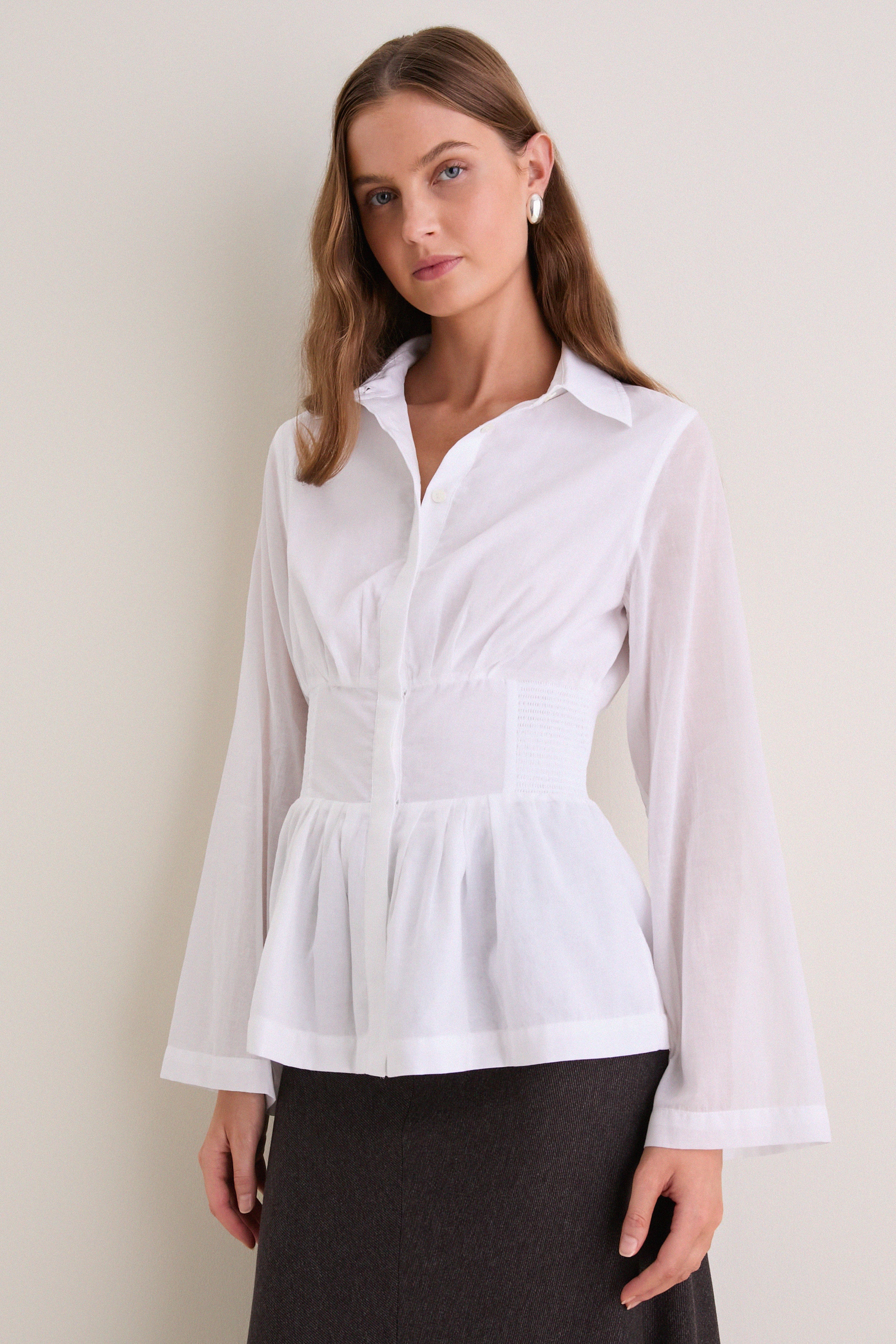 White Boogie Woogie Bugle Boy Top
