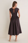 Espresso In Full Bloom Midi Dress