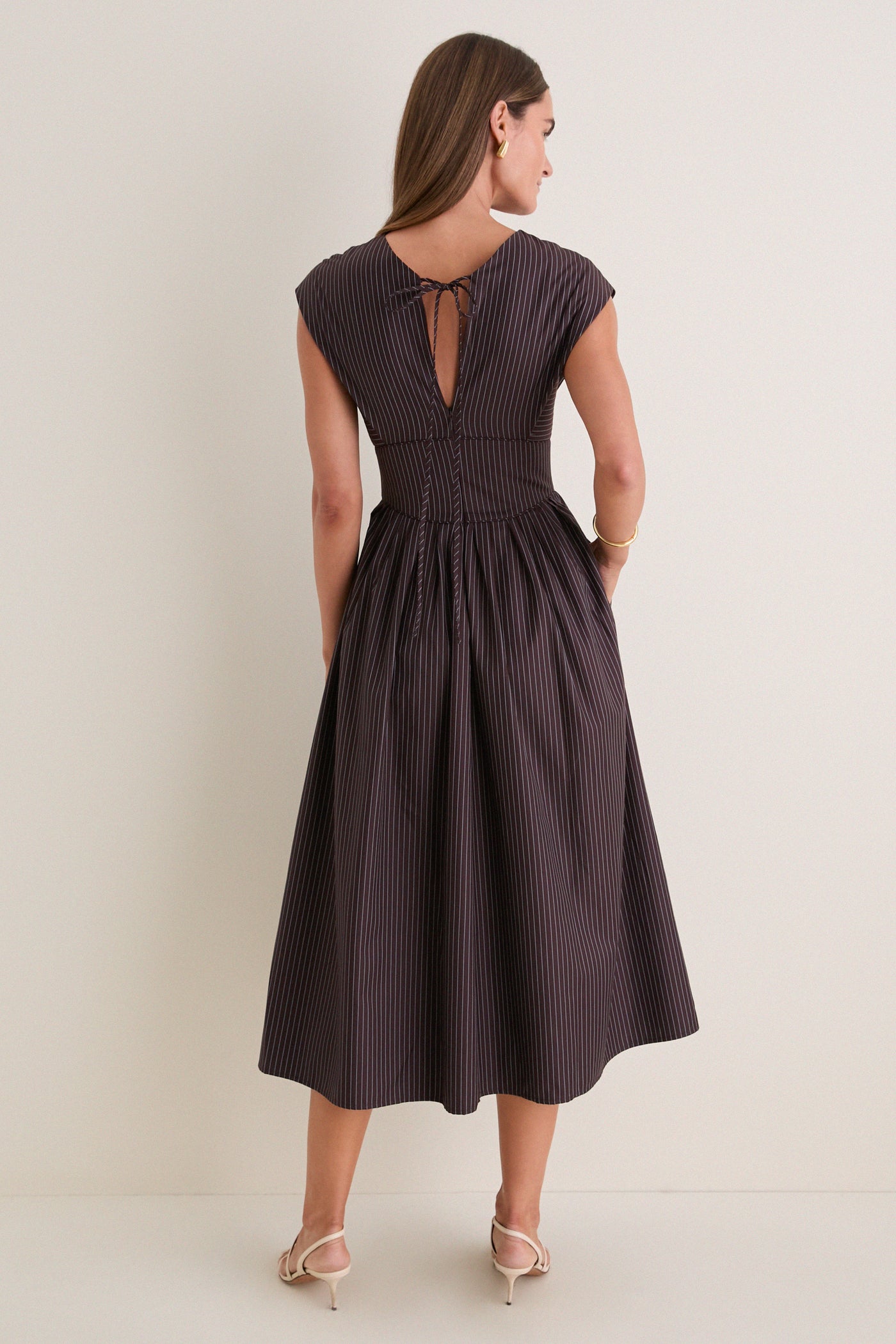 Espresso In Full Bloom Midi Dress