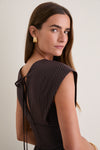 Espresso In Full Bloom Midi Dress