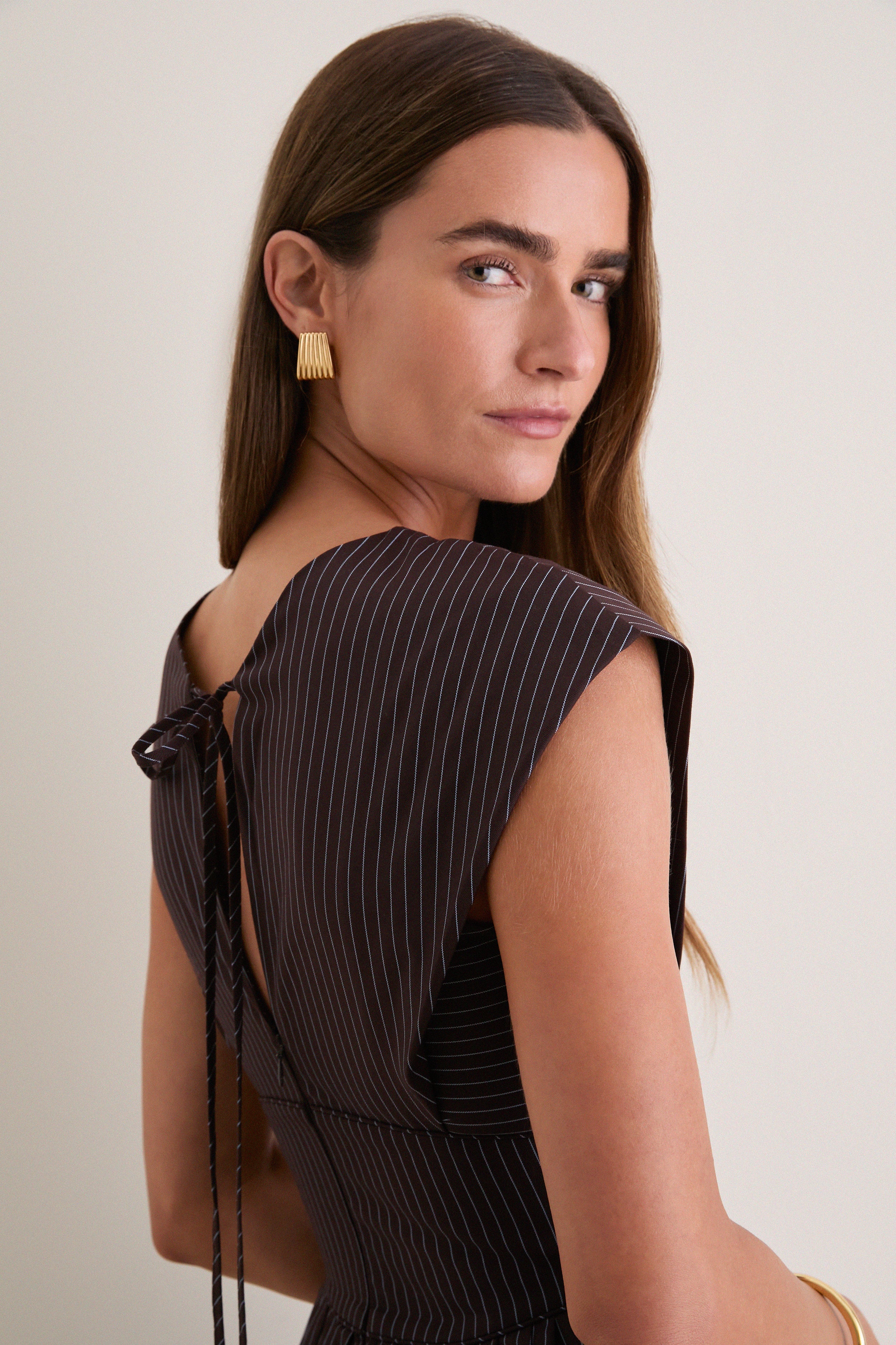 Espresso In Full Bloom Midi Dress