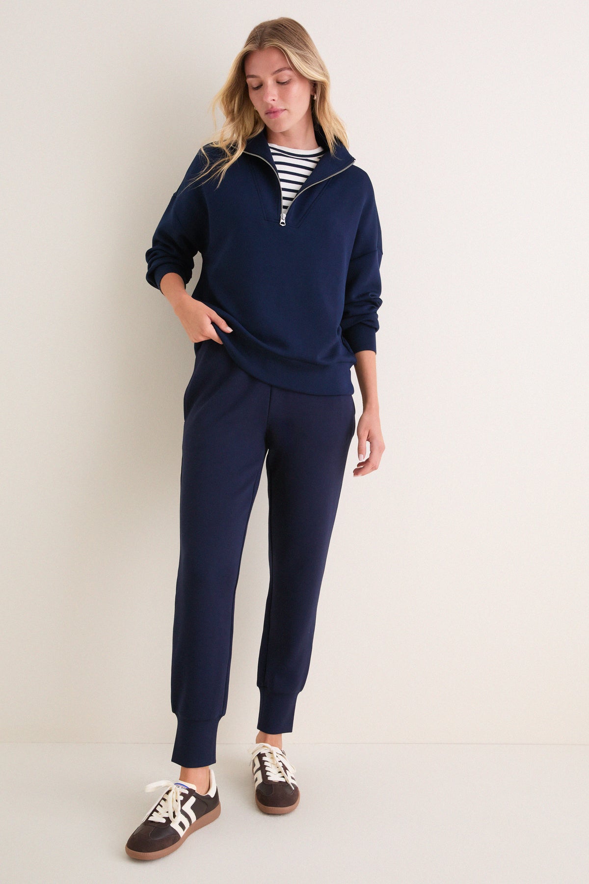 Navy The Slim Cuff Pant 27.5