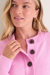 Moonlite Mauve Reena Button Front Sweat