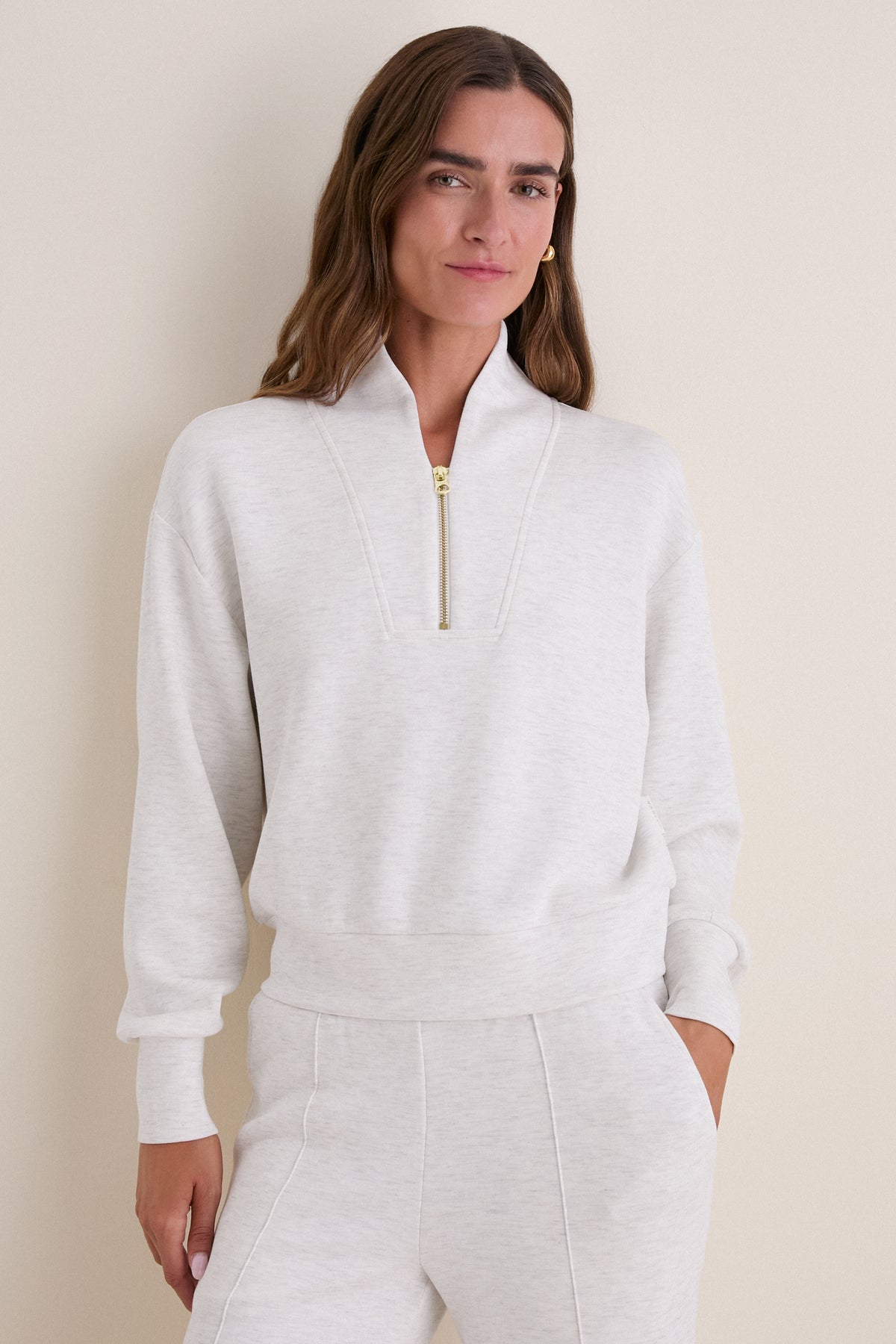 Ivory Marl Davidson Sweat