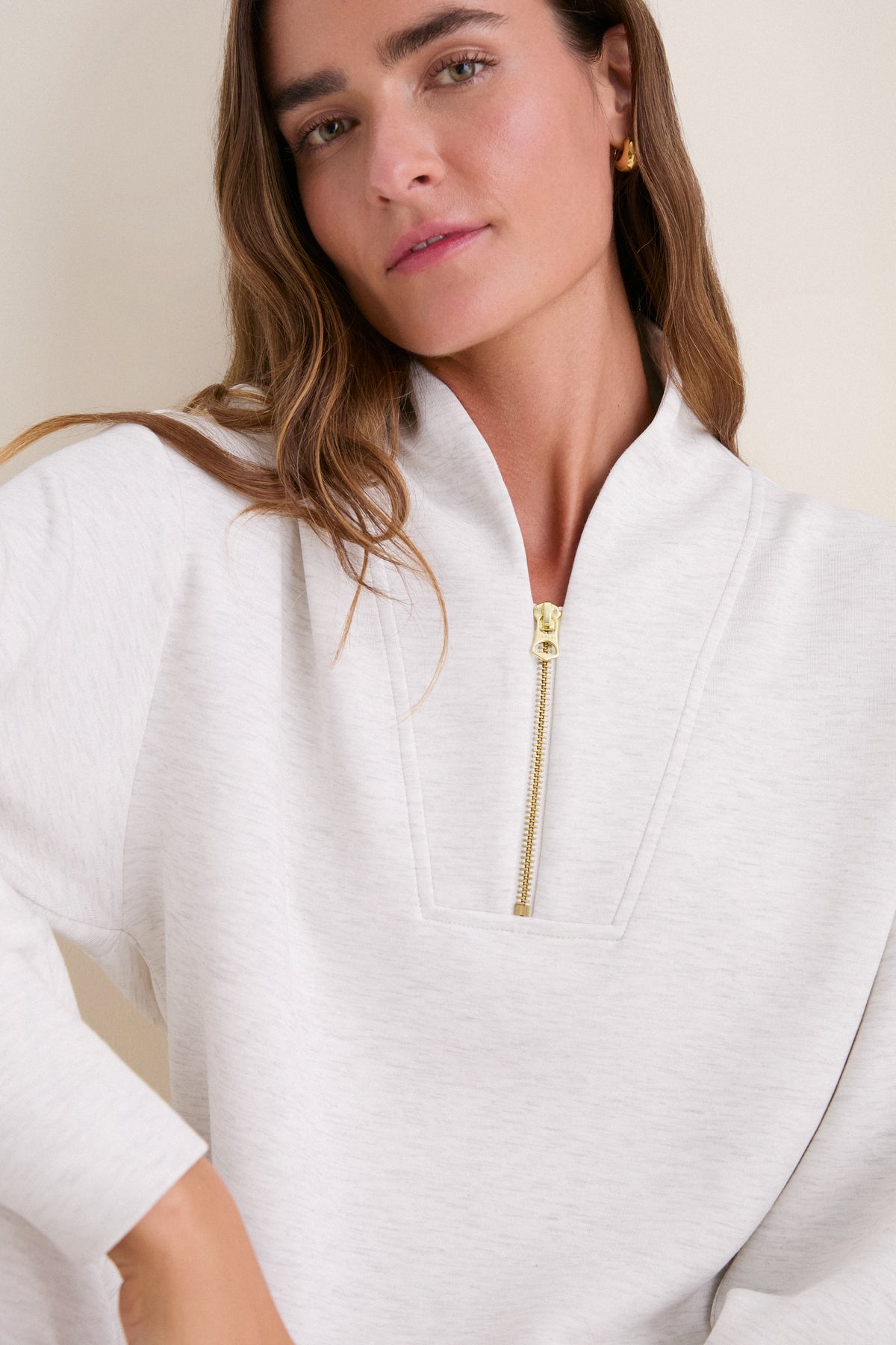 Ivory Marl Davidson Sweat