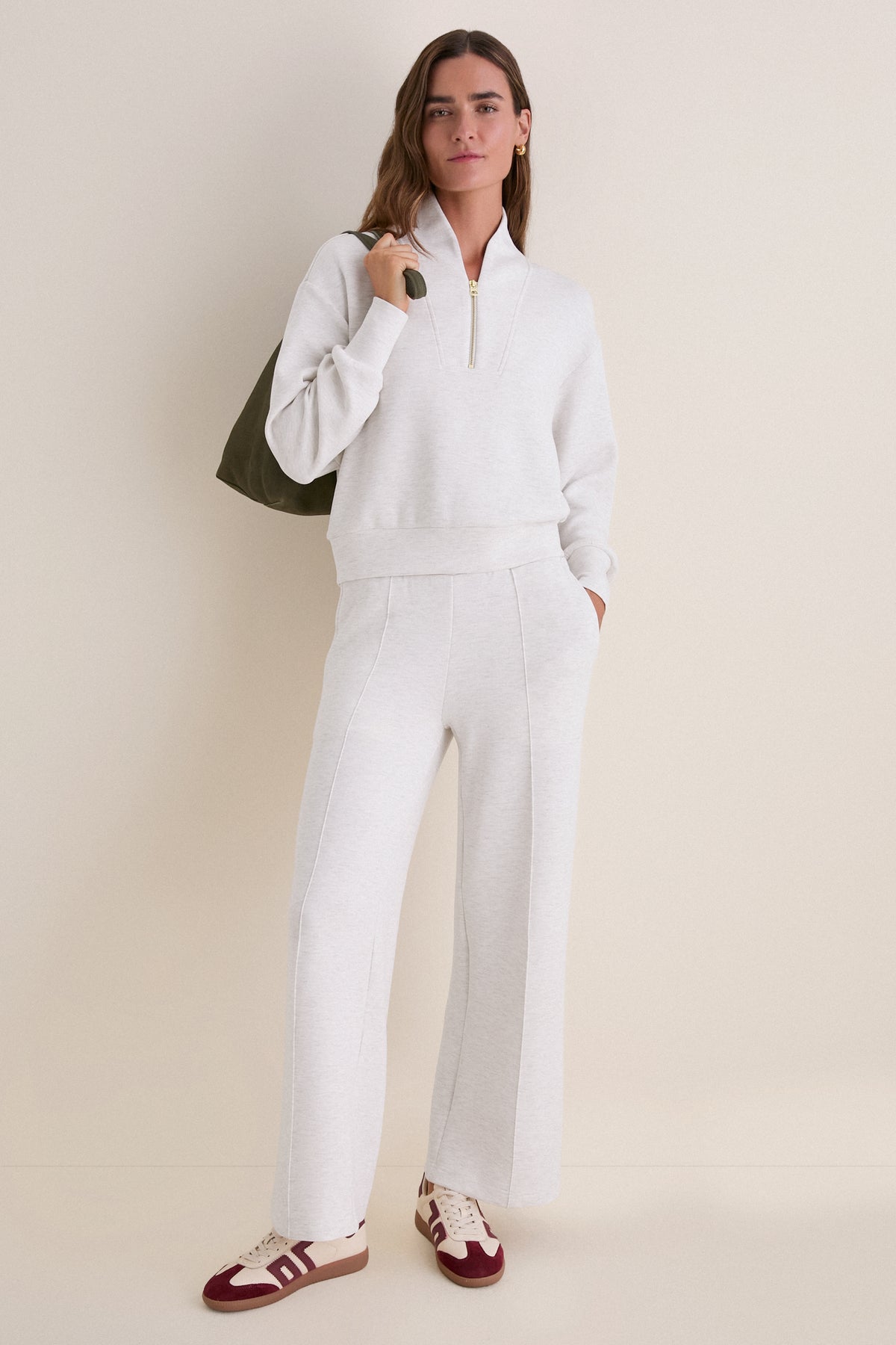 Ivory Marl Davidson Sweat