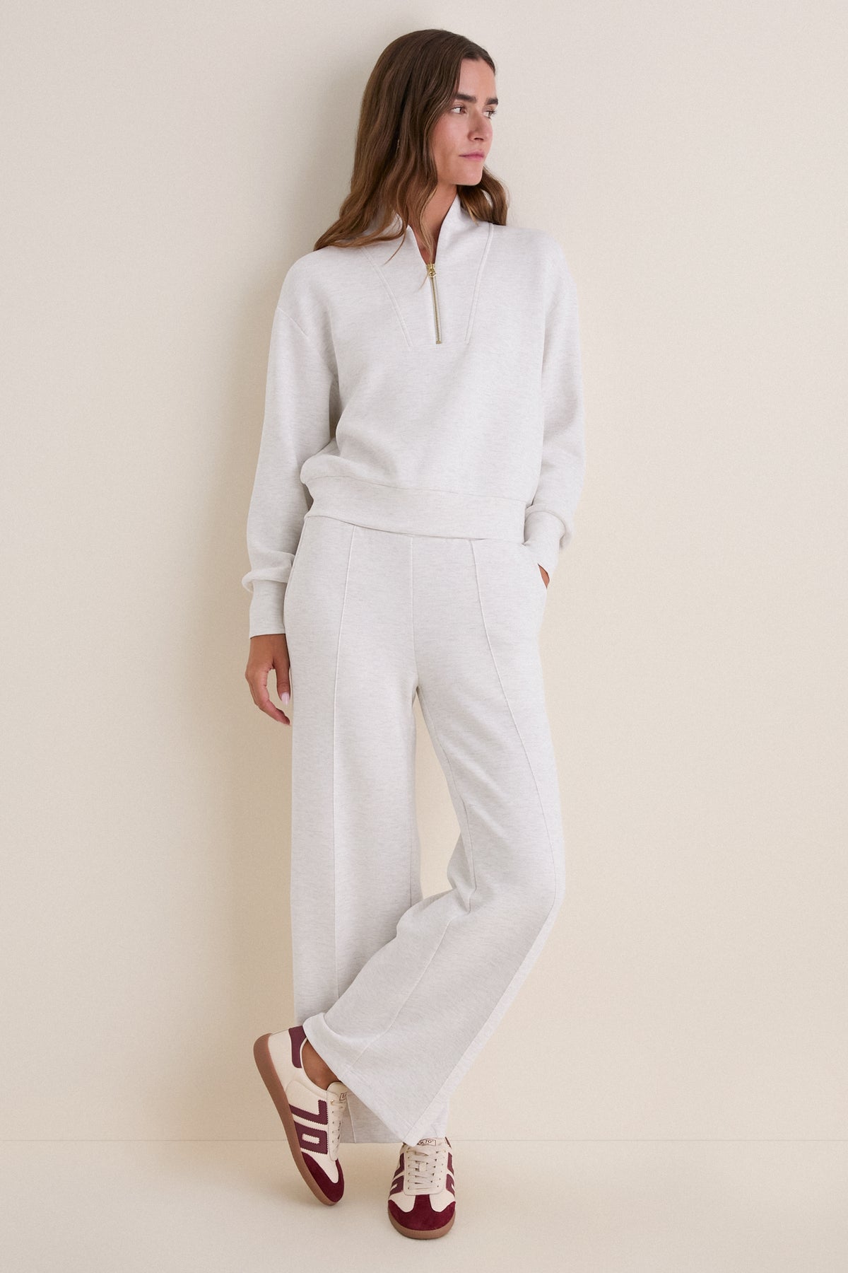 Ivory Marl Davidson Sweat