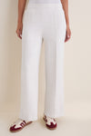 Ivory Marl The Wide Leg Pant 28