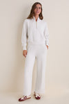 Ivory Marl The Wide Leg Pant 28