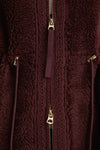 Dark Chestnut Bennet Long Sherpa Coat