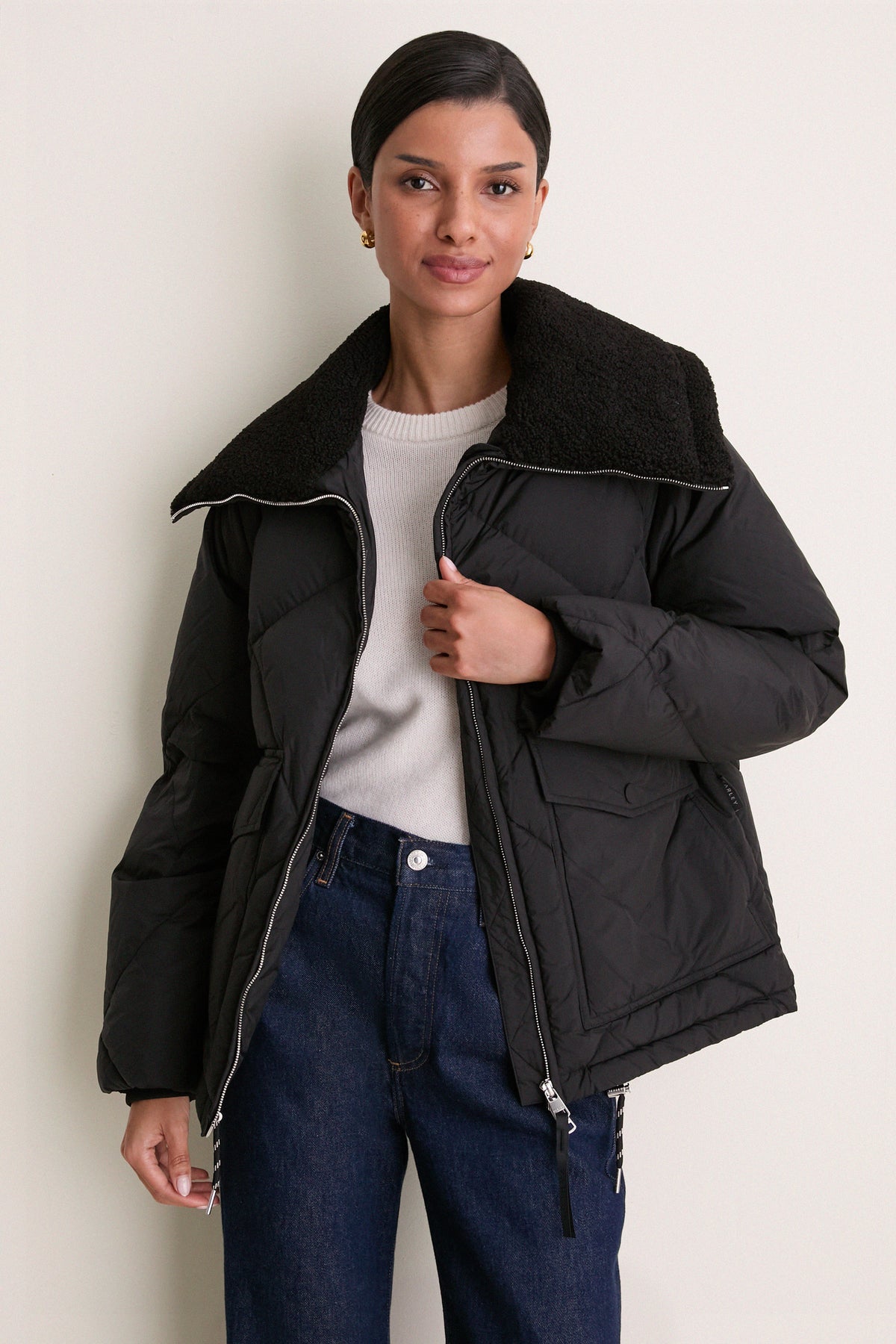 Black Holbrook Down Puffer Coat