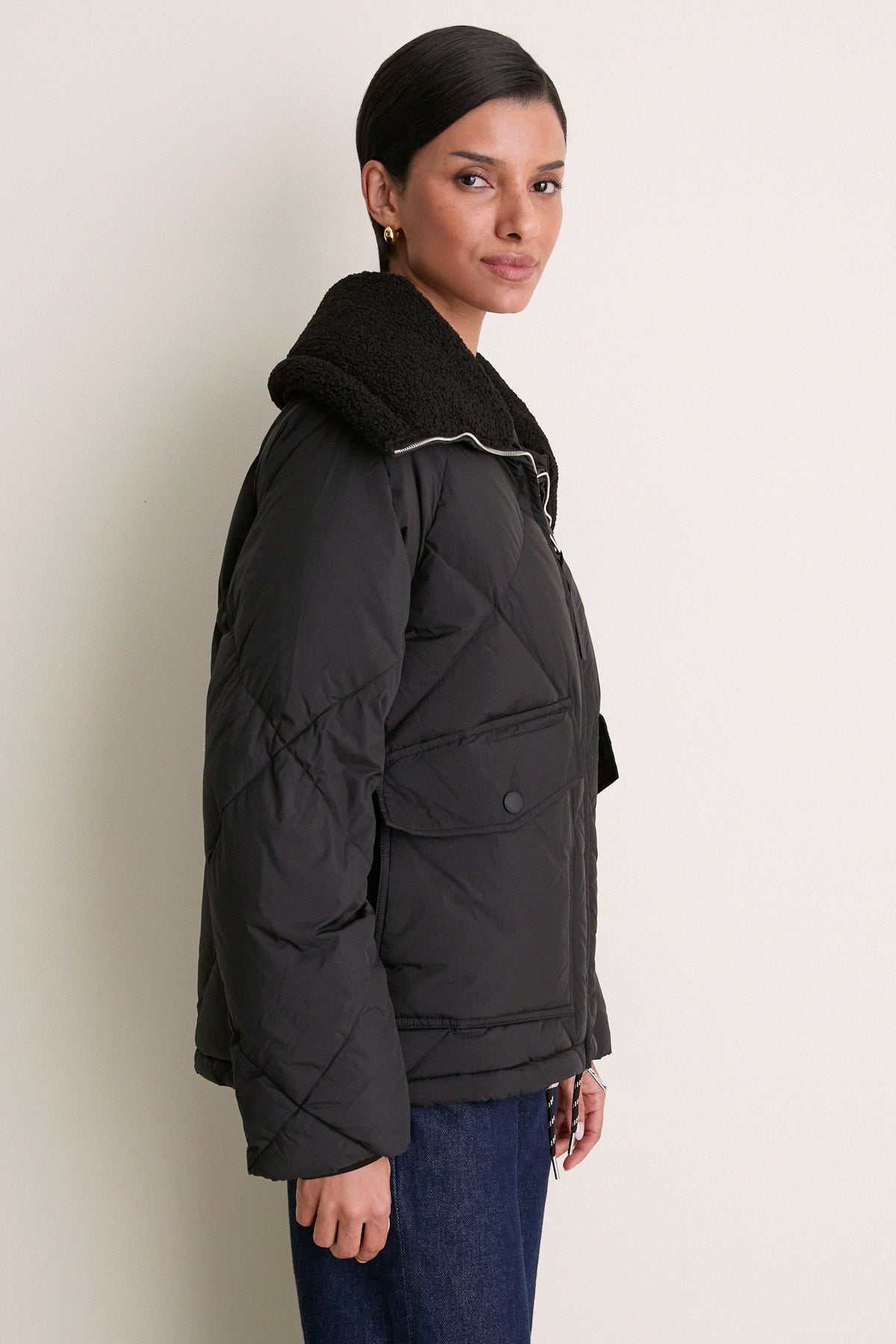Black Holbrook Down Puffer Coat