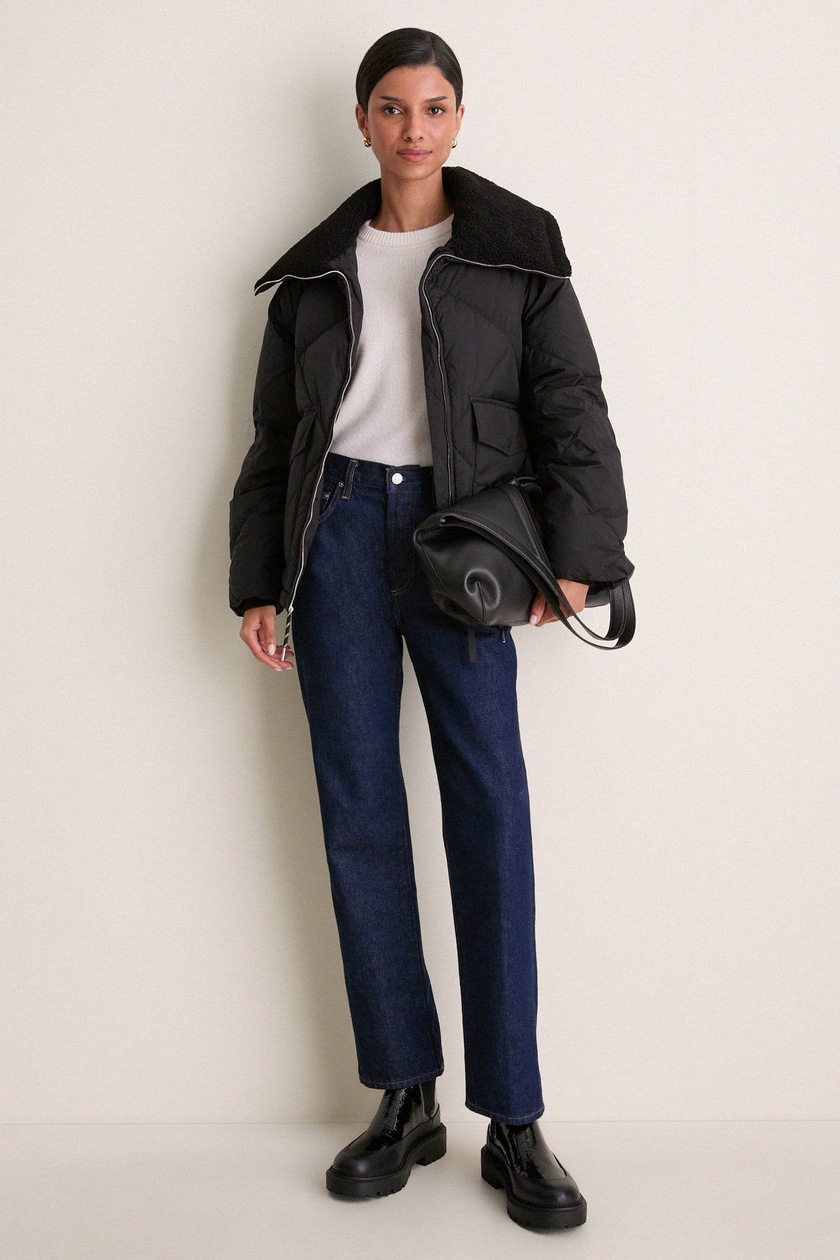 Black Holbrook Down Puffer Coat