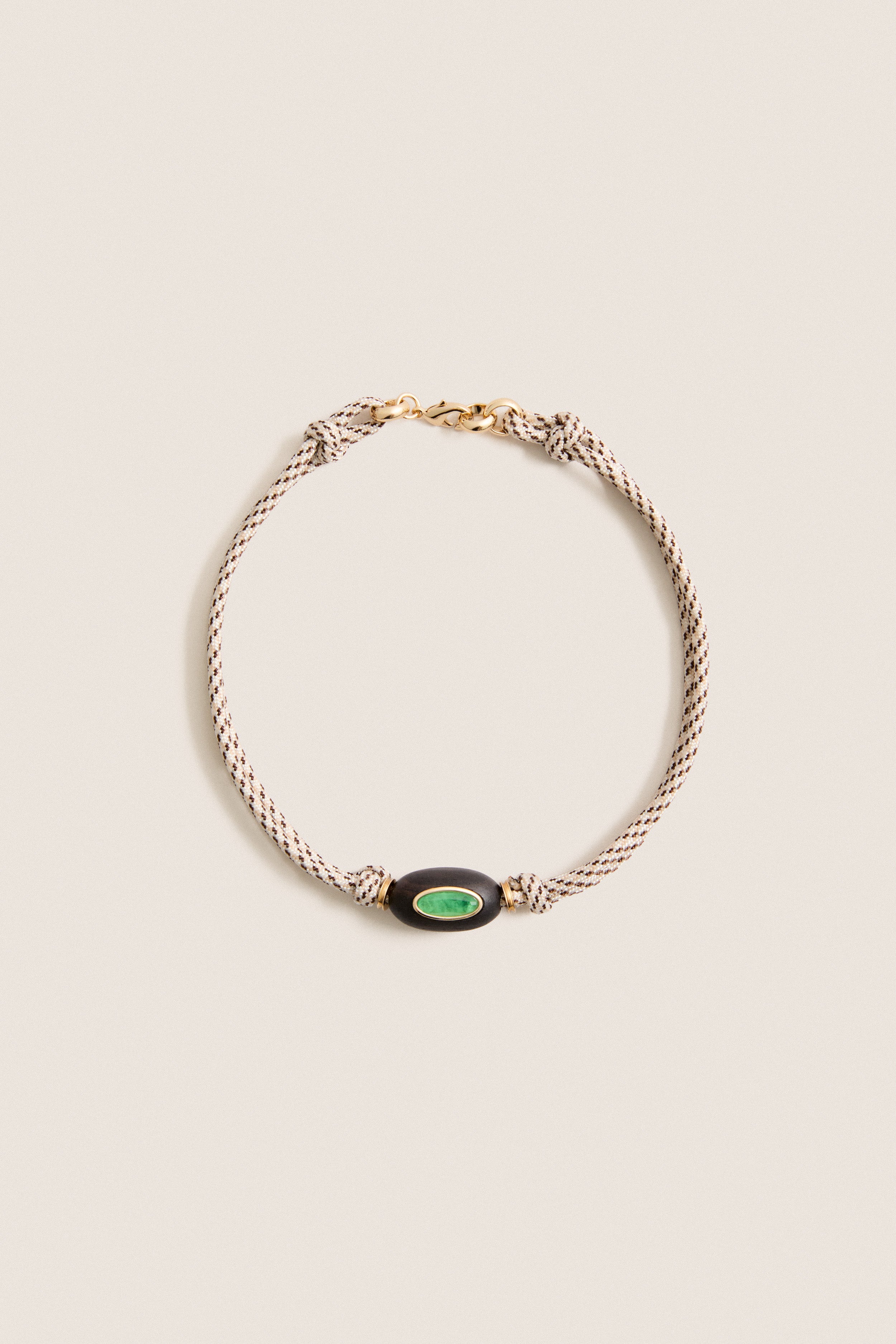 Brown and Off White Driftwood Collar Necklace | Roxanne Assoulin