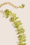 Olive Cubic Cluster Necklace