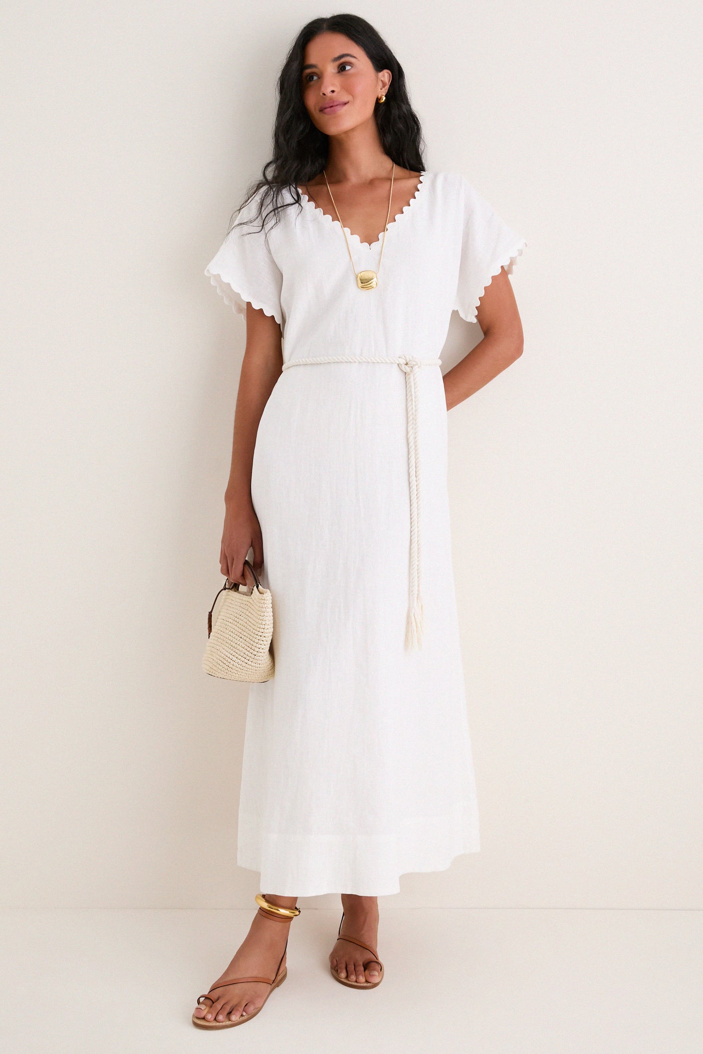 White Linen Ric Rac Myles Dress | Tuckernuck White Linen Ric Rac Myles Dress | Tuckernuck