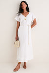 White Linen Ric Rac Myles Dress