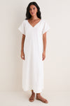 White Linen Ric Rac Myles Dress