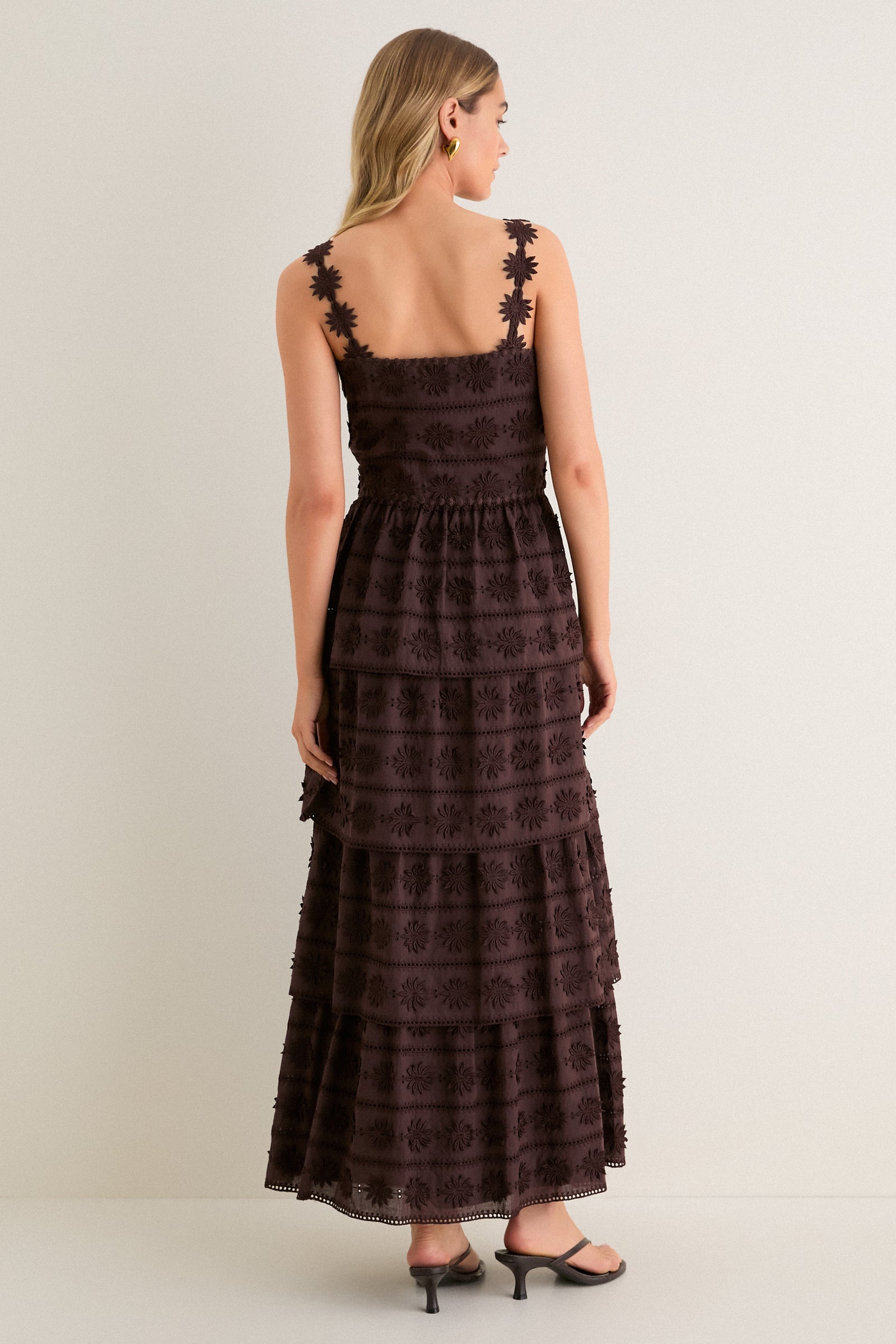 Exclusive Chocolate Brown Krystie Midi Dress