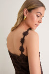 Exclusive Chocolate Brown Krystie Midi Dress