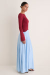 Sangria and Nordic Fog Ambrio Maxi Dress