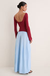 Sangria and Nordic Fog Ambrio Maxi Dress