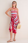 Cranberry Copenhagen Stripe Renna One Piece