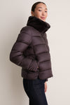 Brown Black Mei Puffer Jacket