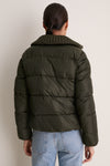Snake Green Soy Puffer Jacket