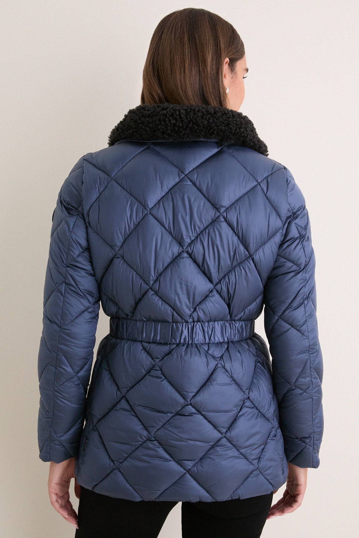 Night Blue Mandoline Puffer Jacket