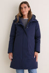 Navy Blue Leandra Puffer Coat