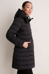 Black Enis Puffer Coat