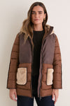 Hazelnut Brown Jacqueline Puffer Jacket
