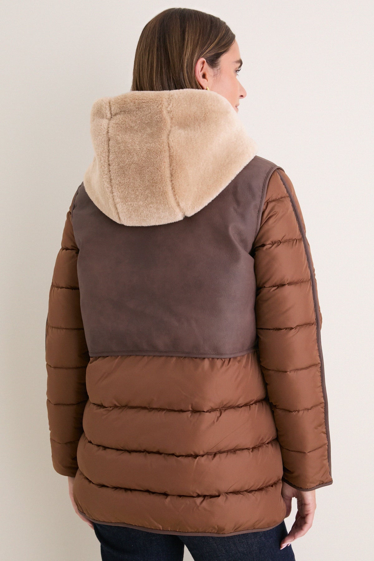 Hazelnut Brown Jacqueline Puffer Jacket