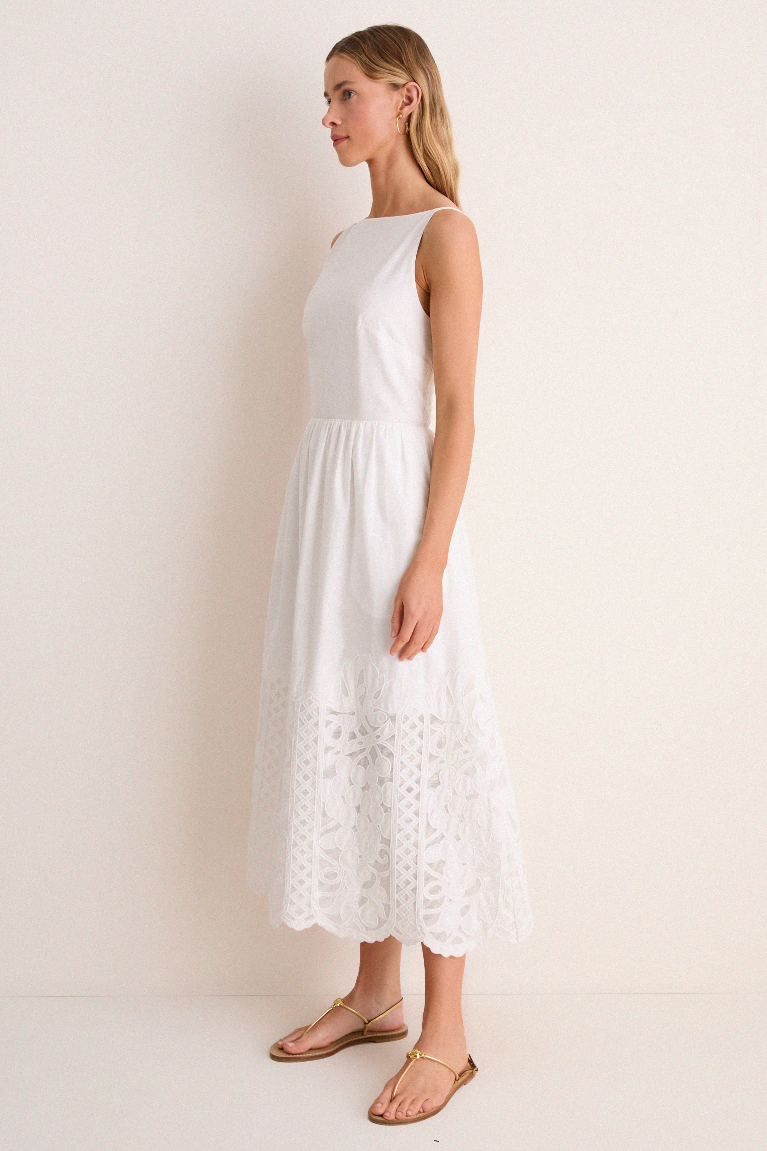 Corvina Embroidered Eyelet Manola Dress