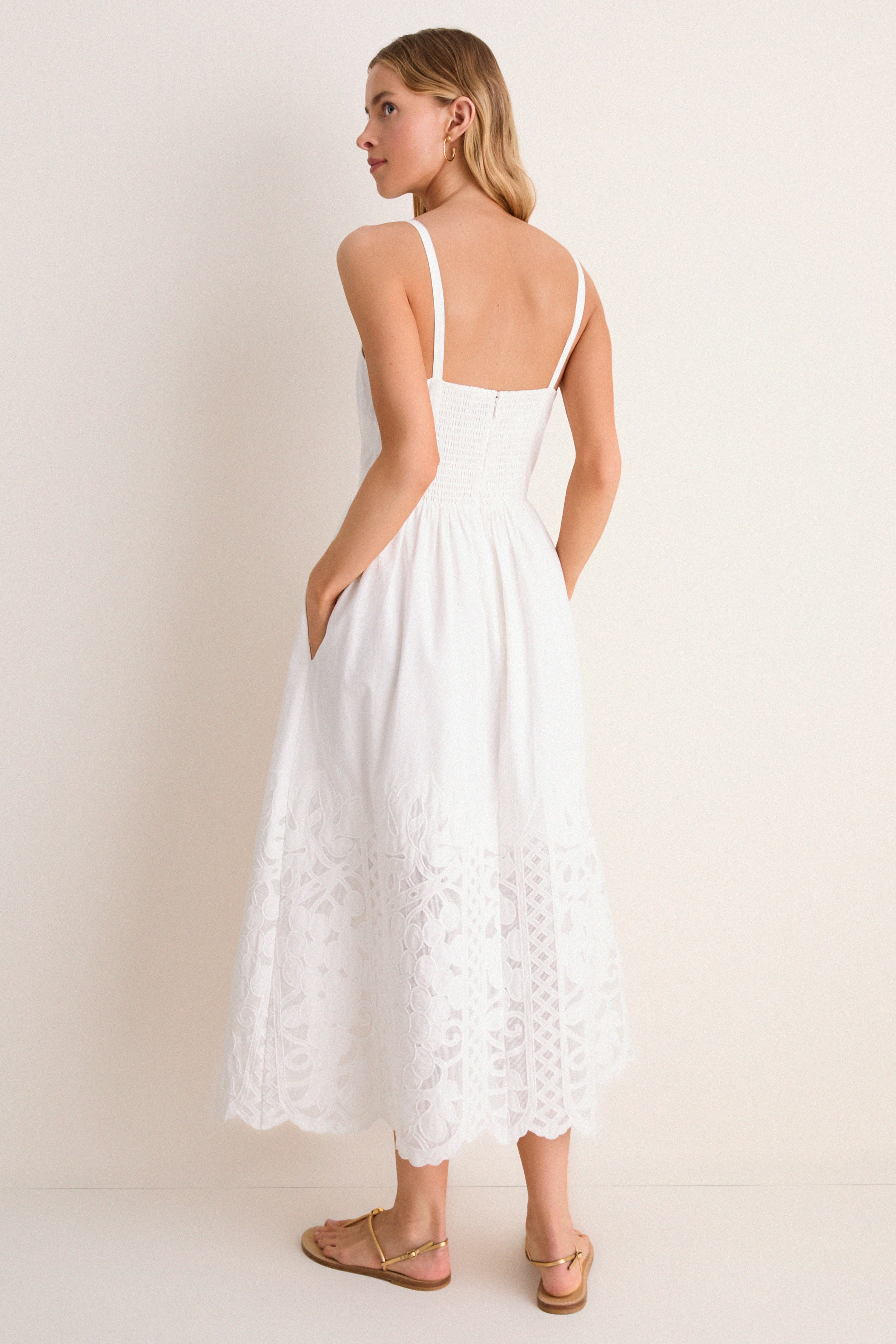 Corvina Embroidered Eyelet Manola Dress