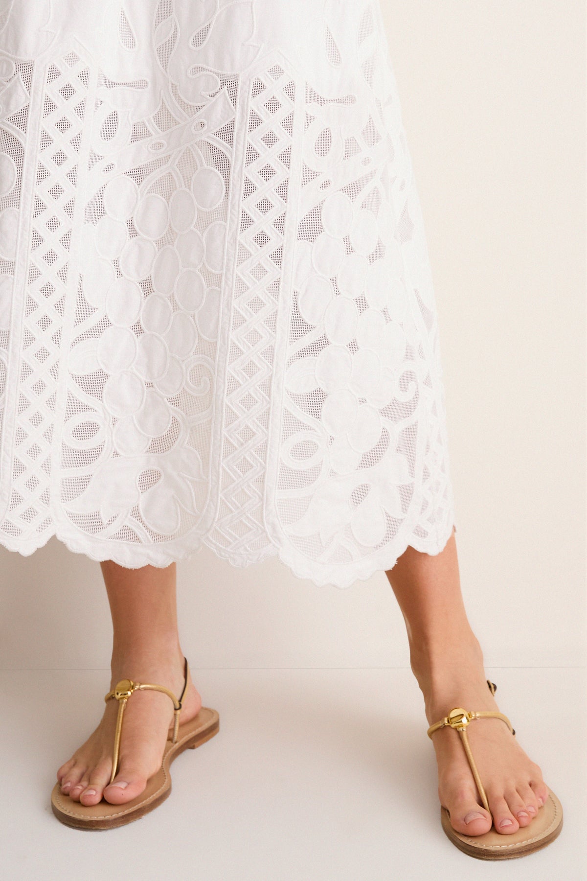 Corvina Embroidered Eyelet Manola Dress